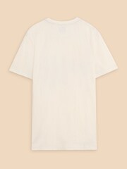 White Stuff White Morocco Graphic 100% Cotton T-Shirt - Image 6 of 7