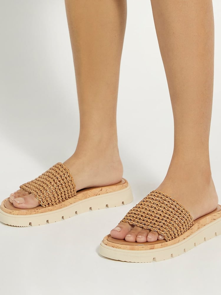 Dune London Looners Woven Papuc/Glisor - Image 1 of 7