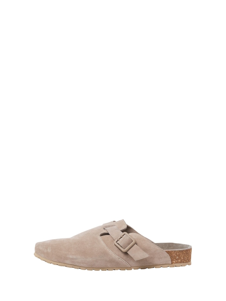 JACK & JONES Natural Suede Slip On Mules - Image 2 of 6 JACK & JONES Natural Suede Slip On Mules - Image 2 of 6