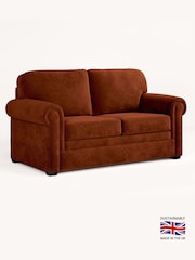 Jay-Be Cosy Chenille Foxy Orange Heritage 2 Seater Sofa Bed - Image 2 of 6