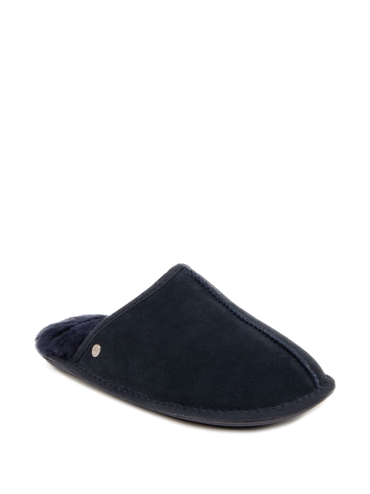 Just Sheepskin Blue Mens Donmar Slippers - Image 3 of 5