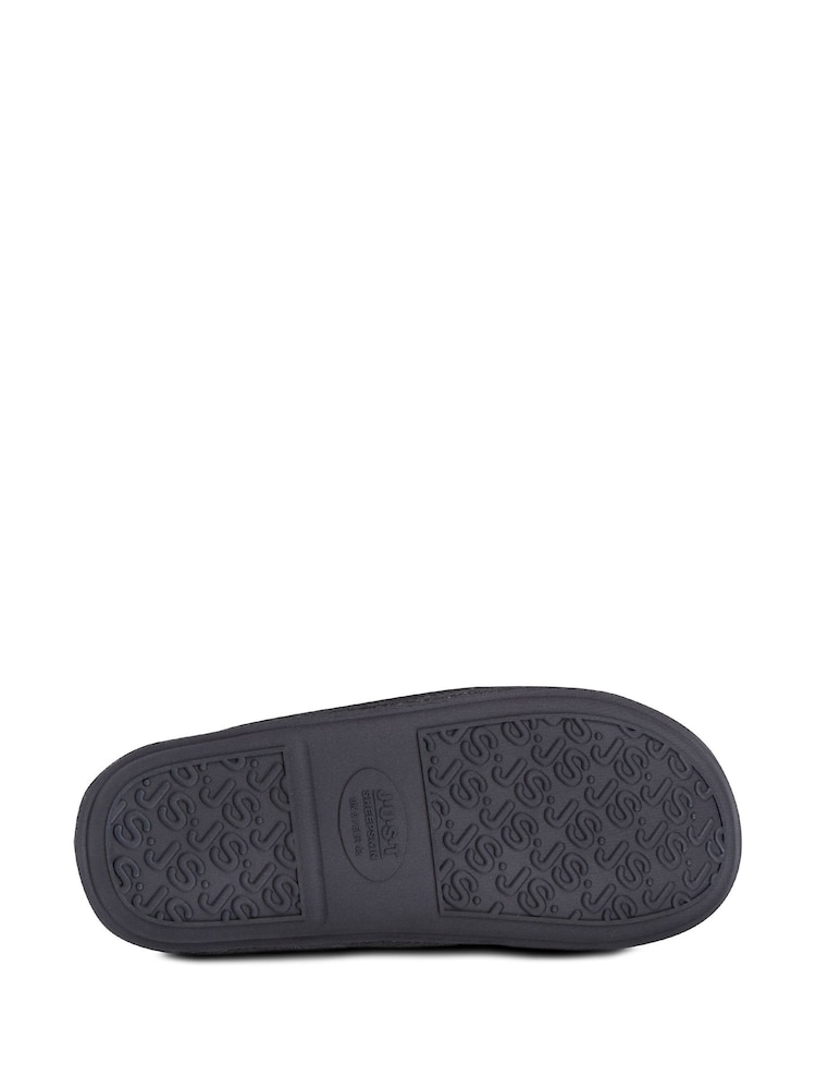 Blau - Just Sheepskin Herren Donmar Hausschuhe - Bild 5 von 5 Blau - Just Sheepskin Herren Donmar Hausschuhe - Bild 5 von 5
