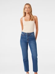 Forever New Cream Seville Multi Rib Knit Tank Top - Image 5 of 5