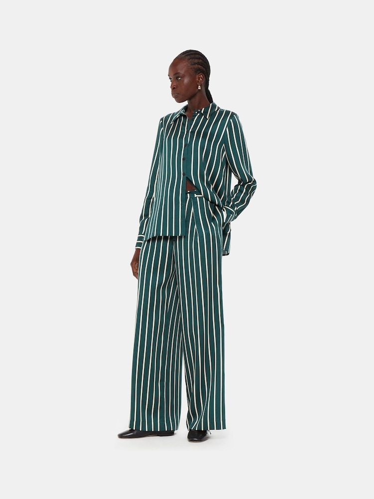 Whistles Petite Alex Stripe Trousers - Image 1 of 5