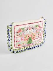 Cath Kidston Christmas Frill Wristlet Pouch - Image 2 of 5