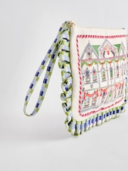 Cath Kidston Christmas Frill Wristlet Pouch - Image 3 of 5