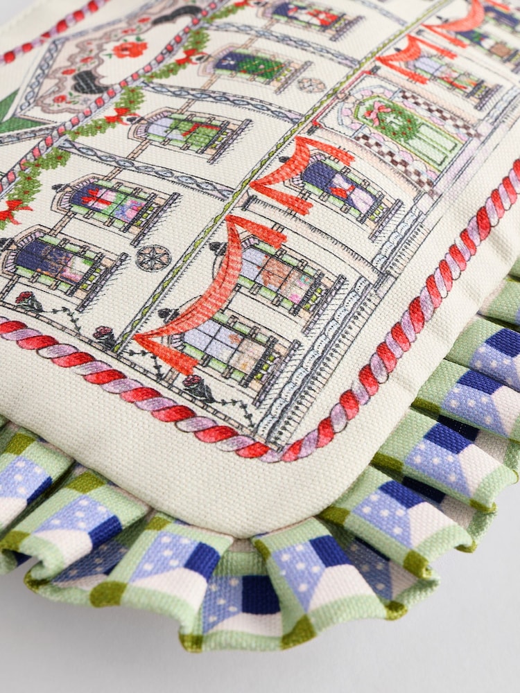 Cath Kidston Christmas Frill Wristlet Pouch - Image 4 of 5