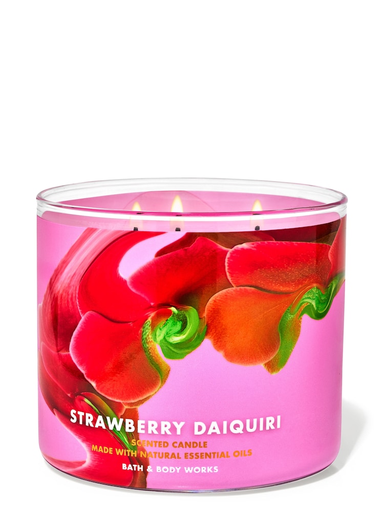 Bath & Body Works Strawberry Daiquiri 3-Wick Candle 14.5 oz / 411 g - Image 1 of 1