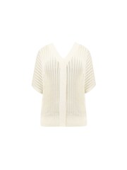 Live Unlimited Natural Curve Open Stitch Knitted Kaftan Jumper - Image 6 of 6