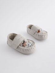 Blue Animal Mocassin Warm Lined Slippers - Image 1 of 5