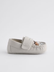 Blue Animal Mocassin Warm Lined Slippers - Image 2 of 5