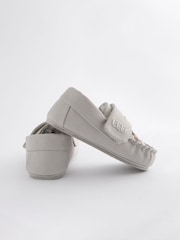 Blue Animal Mocassin Warm Lined Slippers - Image 3 of 5