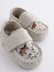 Blue Animal Mocassin Warm Lined Slippers - Image 5 of 5