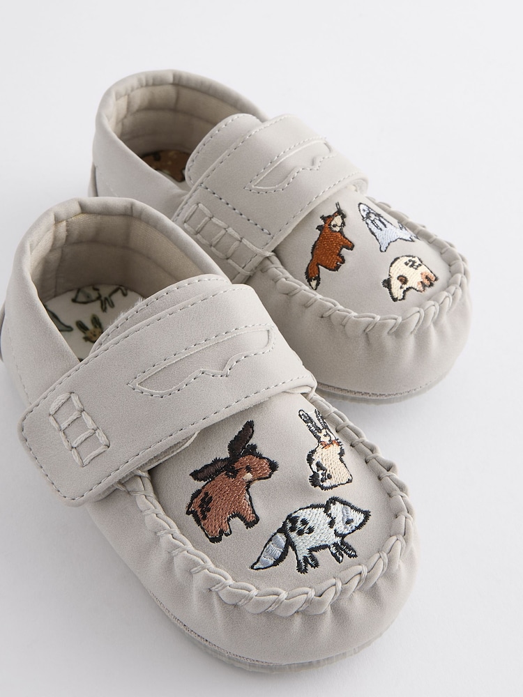 Blue Animal Mocassin Warm Lined Slippers - Image 5 of 5
