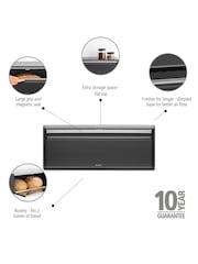 Brabantia Confident Grey Fall Front Bread Bin - Image 2 of 6