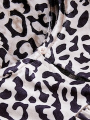 Animal Puff Sleeve Velvet Party Dress (3mths-10yrs) - Image 3 of 5