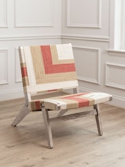 Voyage Maison Red Ballari Geometric Boho Chair - Image 2 of 5