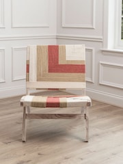 Voyage Maison Red Ballari Geometric Boho Chair - Image 3 of 5