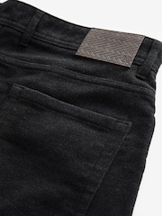 Charcoal Grey Straight Fit Nova Fides Italian Cotton Moleskin Chinos - Image 10 of 11