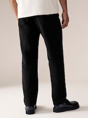Charcoal Grey Straight Fit Nova Fides Italian Cotton Moleskin Chinos - Image 2 of 11