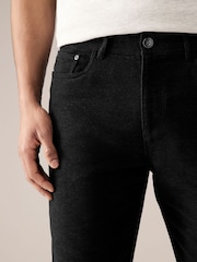 Charcoal Grey Straight Fit Nova Fides Italian Cotton Moleskin Chinos - Image 5 of 11