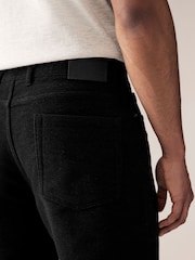 Charcoal Grey Straight Fit Nova Fides Italian Cotton Moleskin Chinos - Image 6 of 11