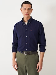 Crew Clothing Classic Fit Garment Dyed Oxford 100% Cotton Shirt - Image 1 of 5