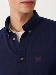 Crew Clothing Classic Fit Garment Dyed Oxford 100% Cotton Shirt - Image 4 of 5