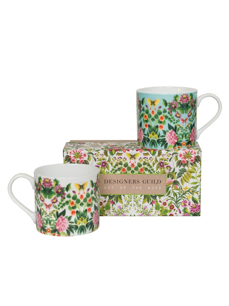Designers Guild Ikebana Damask Mugs Set Of 4 - Image 2 of 5