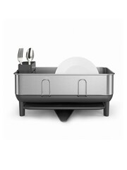 simplehuman Compact Brushed Steel Frame Dishrack - Image 1 of 4