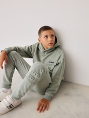 Baker by Ted Baker Sage Green Hoodie and Jogger Set - Image 8 of 9