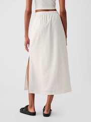 Gap White Linen Blend Maxi Skirt - Image 2 of 5