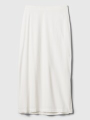 Gap White Linen Blend Maxi Skirt - Image 4 of 5