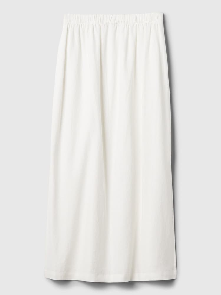 Gap White Linen Blend Maxi Skirt - Image 5 of 5