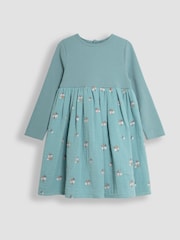 JoJo Maman Bébé Rib Cheesecloth Dress - Bild 1 von 2