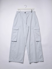 Burgs Womens Grey Wide Leg Cargo Trousers - Image 5 of 5