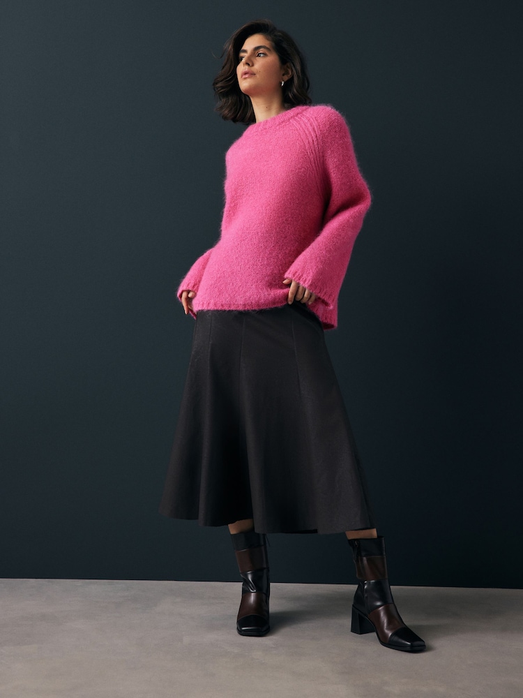Pink Premium Alpaca Blend Soft Touch Knitted Jumper - Image 2 of 9