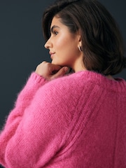 Pink Premium Alpaca Blend Soft Touch Knitted Jumper - Image 4 of 9