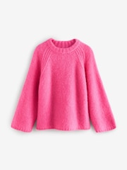 Pink Premium Alpaca Blend Soft Touch Knitted Jumper - Image 7 of 9