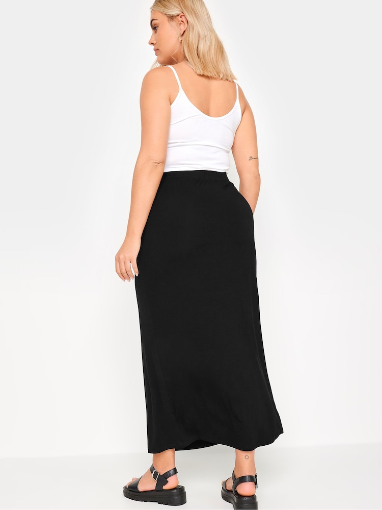 Yours Curve Black Tube Maxi Skirt - Image 2 of 5