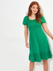 Joe Browns Green Simple Colourblock Midi Dress - Image 1 of 4