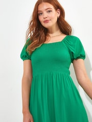Joe Browns Green Simple Colourblock Midi Dress - Image 2 of 4
