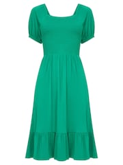 Joe Browns Green Simple Colourblock Midi Dress - Image 4 of 4