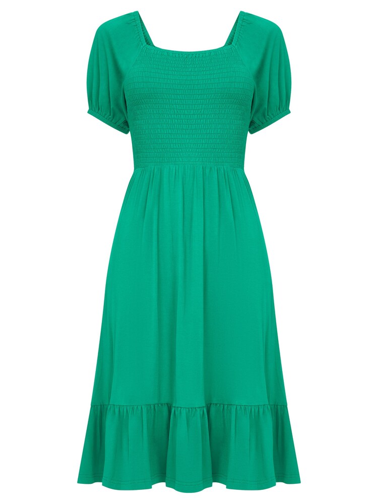 Joe Browns Green Simple Colourblock Midi Dress - Image 4 of 4