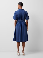 French Connection Blue Arielle Shirt Dress - Image 2 of 4