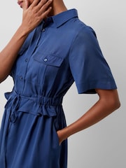 French Connection Blue Arielle Shirt Dress - Image 3 of 4