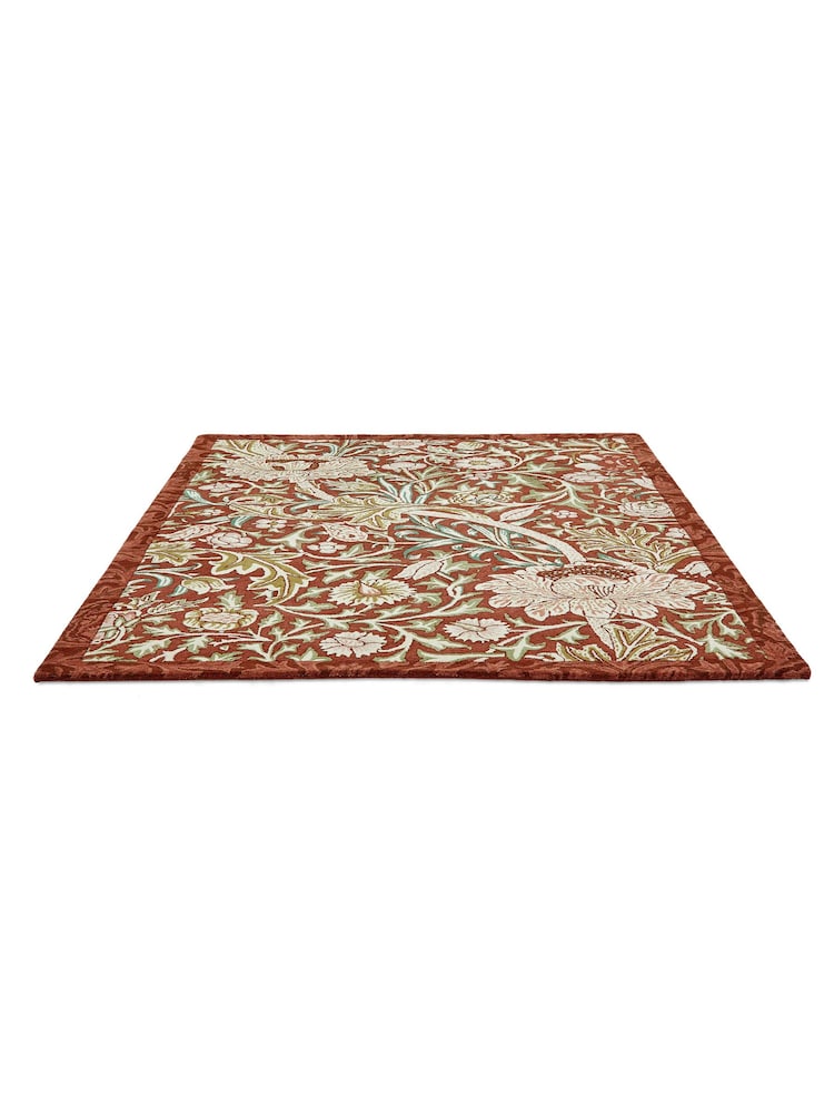 Morris & Co Red Trent Rug - Image 4 of 4