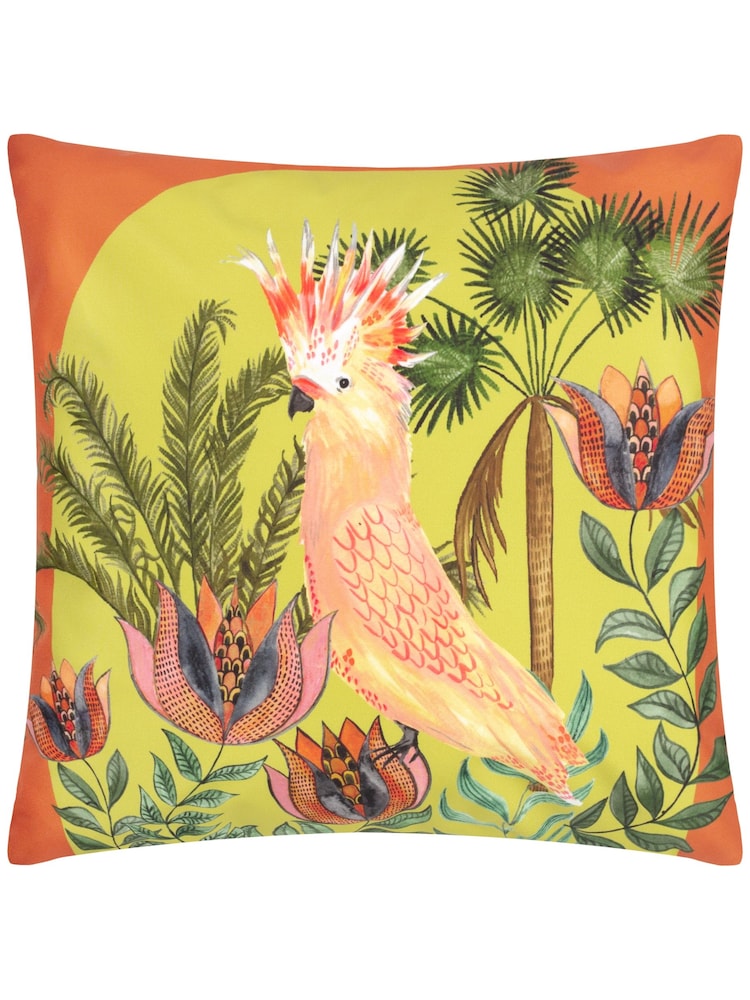 Wylder Multicolour Cockatoo Tropical Outdoor Cushion - Image 1 of 3