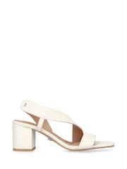 Carvela Cream Gala Block 60 Sandals - Image 2 of 5