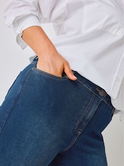 Yours Curve Blue Curve Skinny Stretch AVA Jeans - Image 3 of 5